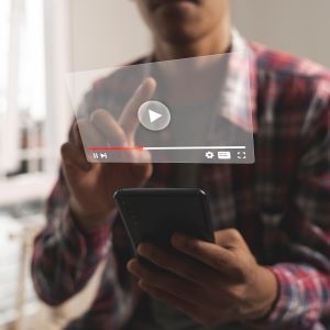 member watching videos